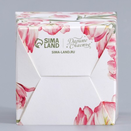 Bonbonniere box, gift packaging, “flowers”, 7.5 x 8 x 7.5 cm-4