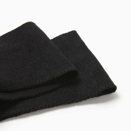 Children's scarf, black color, size 110x14 cm-1