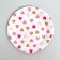 Set of paper dishes disposable hearts "