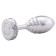 Anal sleeve DOXY BUTT PLUG RIBBED, D-3.3, aluminum