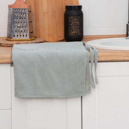 Apron Ethel "Classic" color green 65x80cm, 100%PE, velor-9