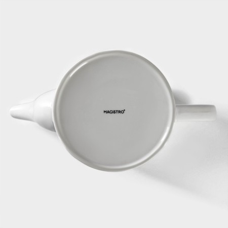 Teapot Porcelain Hot Magistro Rodos, 1.4 l, white color-6