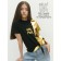 T -shirt Children's Amarobaby Gloss, height 152 cm, black/gold color