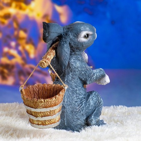 Garden figure "Hare with a rocker" 35cm-5