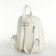 Women's backpack on lightning, white color