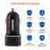 Car adapter CARLINE® 2XUSB, 3.8A Max, in a cigarette lighter 12/24V, black color