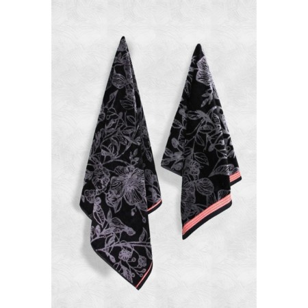 Arya Home Dinis, 550 gr, size 70x140 cm, black color Black