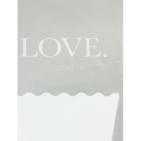 Packet stoop for flowers, "feelings", 28x8x44 ± 1cm, white-2