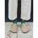 Male cotton socks diwari happy "dinosaurs", size 25, dark green color