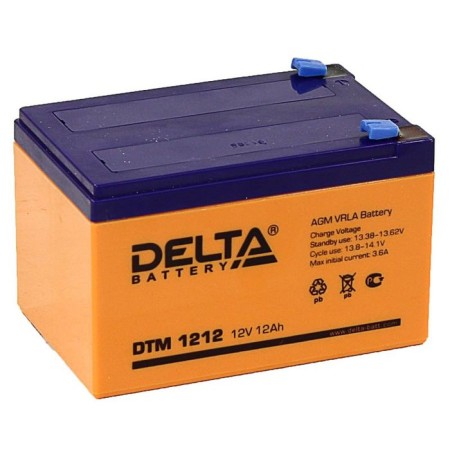 DELTA 12 Ach 12 volt DTM 1212 battery