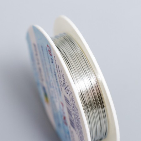 Bead wire "Gamma/Zlatka" 0.4 mm. 10 m ± 0.5 m, col. Under silver-2