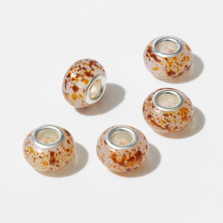 Bead "Autumn", brown color-1