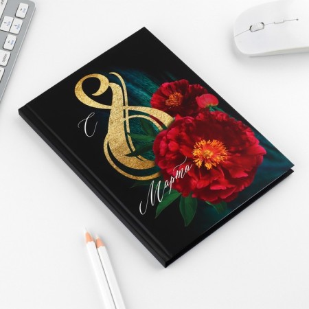 Set "since March 8 2-A Flowers": Diary 80 sheets and pen-3