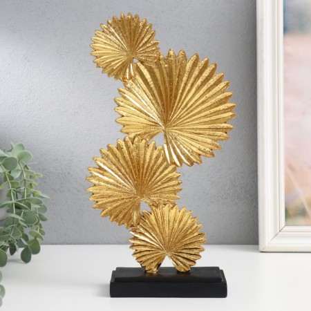 Souvenir Polystone "Fanny Palma" Gold 6.3x17x30.5 cm