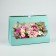 Folding box for flowers with a window Pressent, Tiffany, 16 x 27 x 9 cm