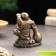 Souvenir "Hothee for wealth", gypsum concrete, 6x5x5 cm, set 3 pcs, 6x4x6.5 cm