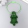 PVC keychain on the T toilet crocodile cable 9.5x5 cm