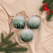 Set of balls plastic D-8 cm, 3 pcs 