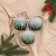 Set of balls plastic D-8 cm, 3 pcs "Axell" green-white