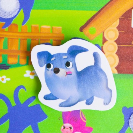 Velcro game "Where is the shadow?" With soft details-3