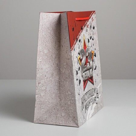 Gift laminated vertical, packaging, “real man”, Ml 23 x 27 x 11.5 cm-2