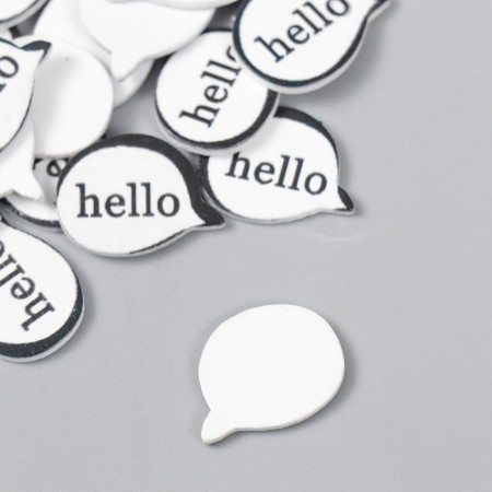 Decor tree for creativity "Rasking - Hello" set 25 pcs 1.5x2 cm-1