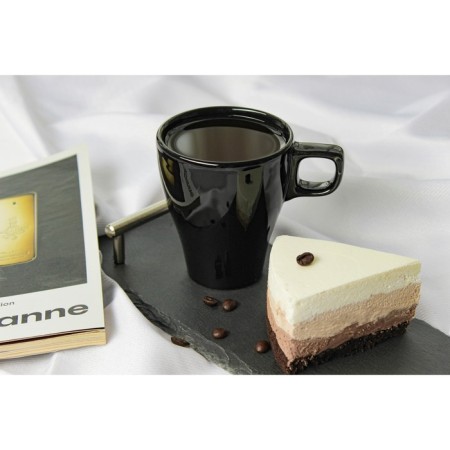 Mug ceramic shares Coffee Break, 280 ml, black color-5