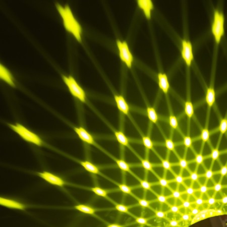 Light device "Mini Disko-Shar" 8 cm, automatic color change, glow RGB, 5 V-5
