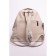 Women's backpack, eco-leather, ludor light beige, 32x15x26 cm