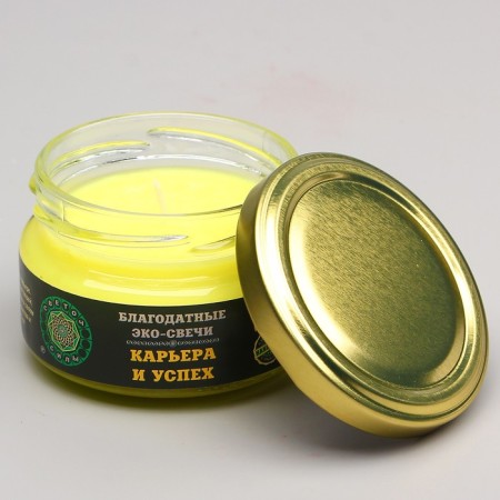 Eco-light magical "career and success" from natural wax, 7x5 cm-4