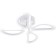 Ceiling light ESCADA, 10285/4LED. 1x29W, LED, 2890LM, 3000/4000/6500K, 410x410x90 mm, white color