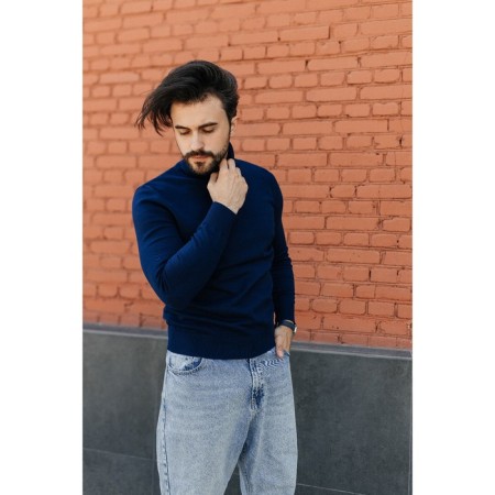 Jumper male ise, size 56, dark blue color-3