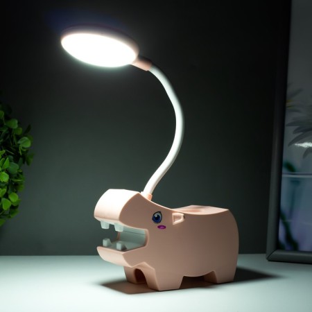 Hippo "Hippo" LED USB AKB Pink 7.5x13x29 cm Risalux-3