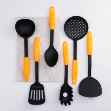 A set of kitchen supplies of the orange, 6 items