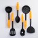 A set of kitchen supplies of the orange, 6 items