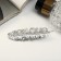 Liberty hair clip, feather, 7.5 cm, silver
