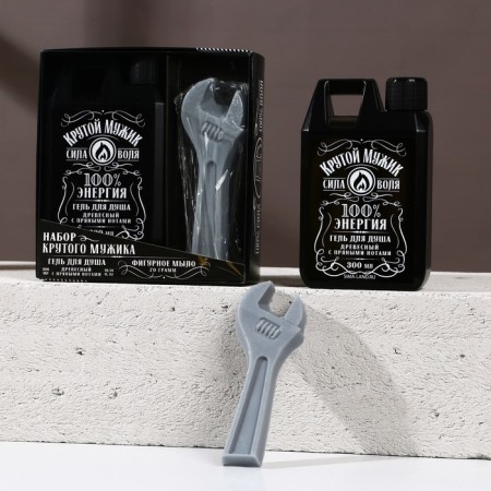 Gift set of cosmetics "Cool man", shower gel 300 ml and hand soap 70 g, Hard Line-1