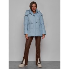 Winter jacket female, size 46, blue color