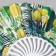 Fan plastic, textiles "summer mood" mix 23 cm