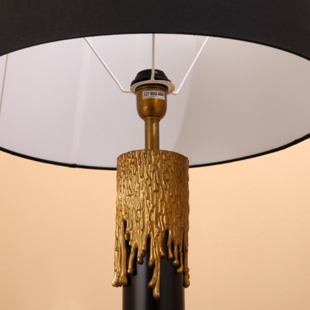 Bruno tablet lamp black/golden 1x40W, E27, 50x50x78 cm-7