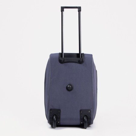 Road bag on wheels, lightning department with an increase, external pocket, gray color-3