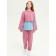 Sweep for girls, height 128 cm, pink color
