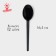 Spoon is a disposable plastic, 16.5 cm, black color, set 12 pcs