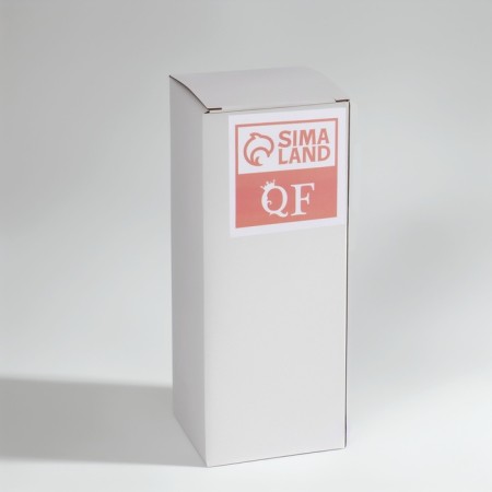 Organizer for storing cotton sticks and disks "Bamboo", with a lid, 2 removable sections, 7 × 18.5 cm, in a cardboard box, a transparent color-6