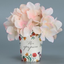 A glass for flowers 