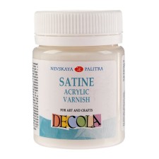 Acrylic satin varnish, water -based 50 ml, ZHK Decola