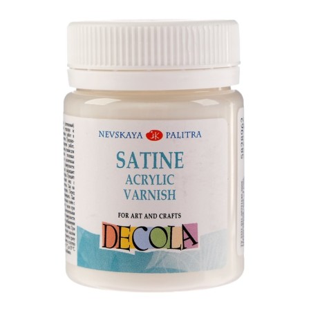 Acrylic satin varnish, water -based 50 ml, ZHK Decola