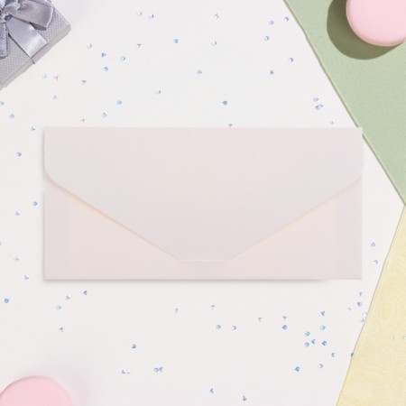 Money envelope "Happy Wedding Day!" gold on white, two rings, embossing, 19 x 9 cm-2
