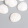 Decor for creativity Plastic "Broke with mother of pearl" White 1.8x2 cm