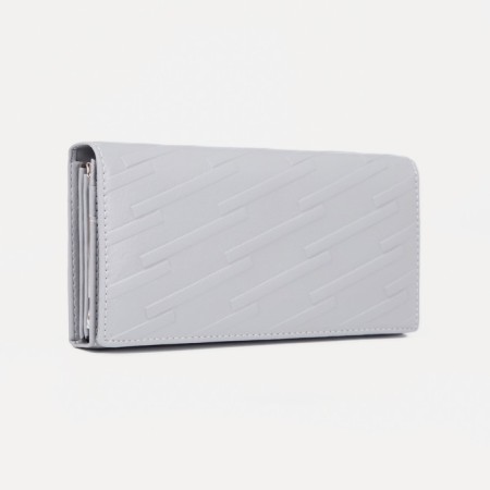 Women's wallet on magnets, gray color